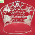 2014 Weihnachtsmann Krone, große Festzug Krone, hohe Tier Tiaras zum Verkauf